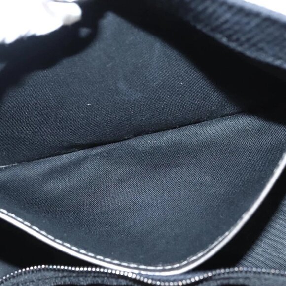 BURBERRY Blue Label Hand Bag Canvas Black Silver Auth - Picture 15 of 16